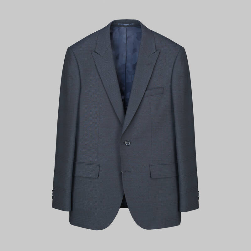 Napoleone Saxon Regular Fit Koyu Gri Takım Elbise - 1