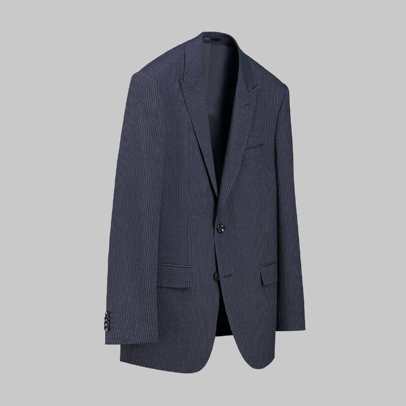 Napoleone Saxon Regular Fit Çizgili Takım - 4