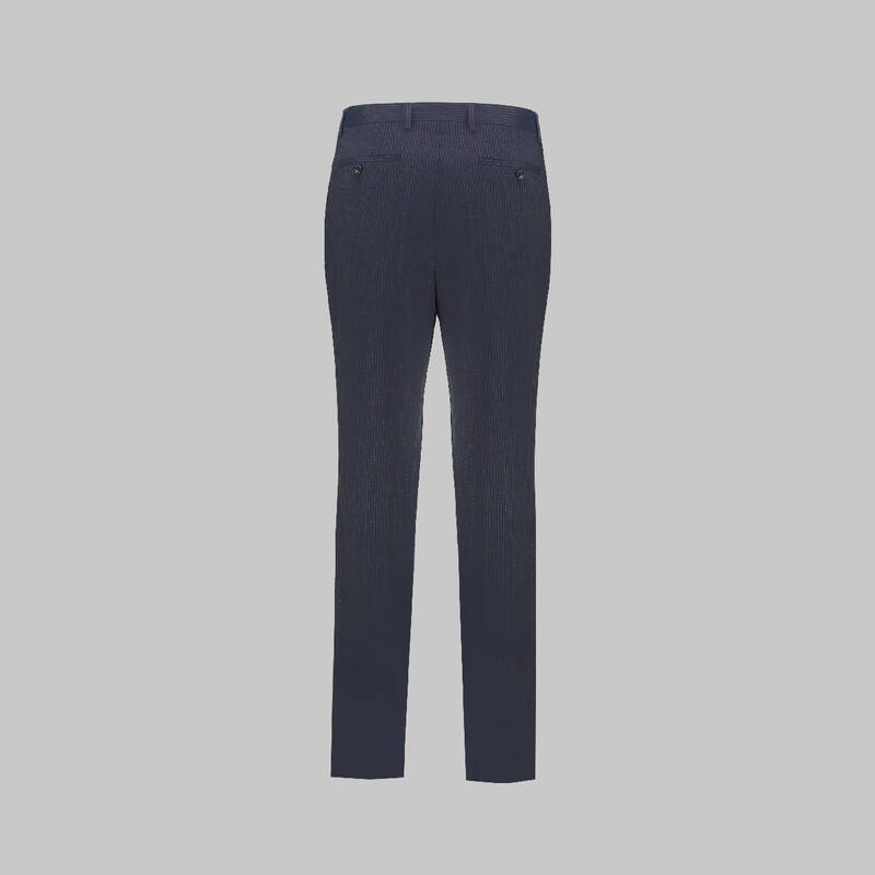 Napoleone Saxon Regular Fit Çizgili Takım - 7