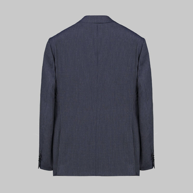 Napoleone Saxon Regular Fit Çizgili Takım - 5