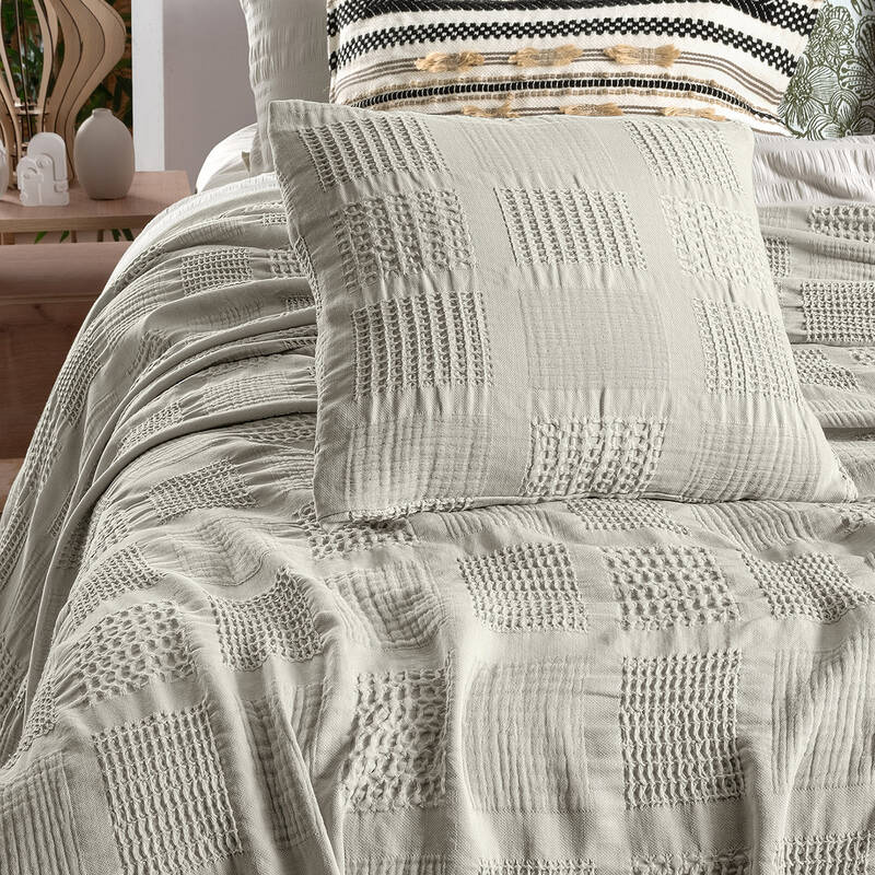 Nerha Yatak Örtüsü Çift Kişilik Bej - 3