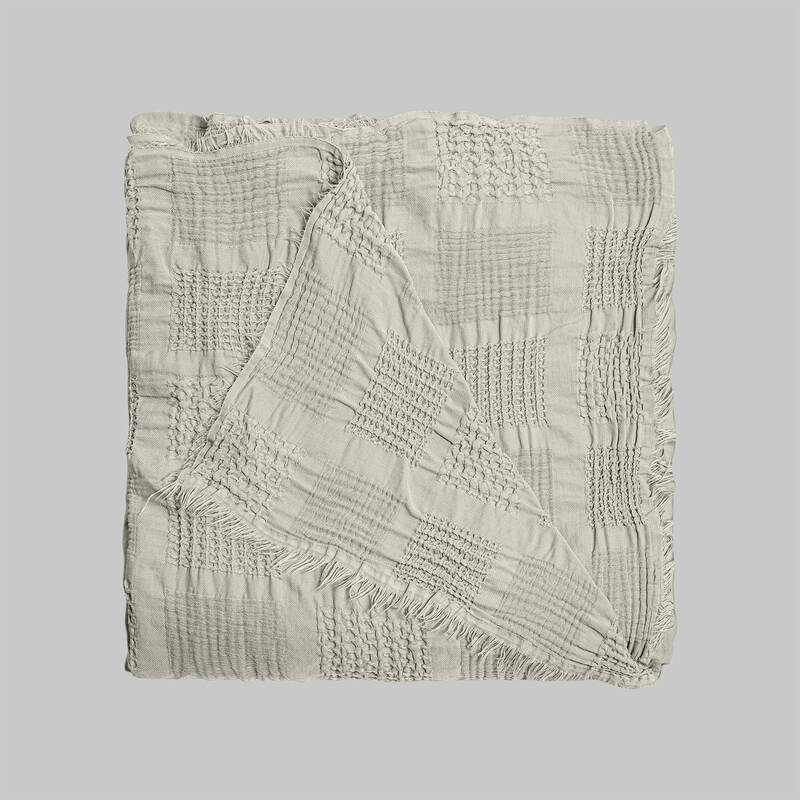 Nerha Yatak Örtüsü Çift Kişilik Bej - 4