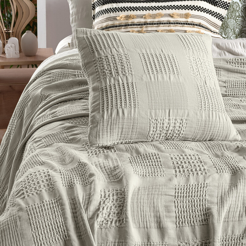 Nerha Yatak Örtüsü Tek Kişilik Bej - SAREV