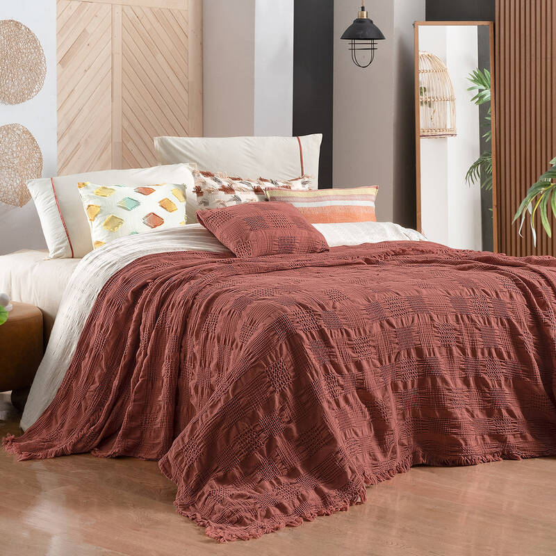 Nerha Yatak Örtüsü Tek Kişilik Taba - 1