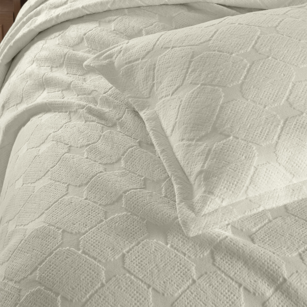 Nerida Yatak Örtüsü Çift Kişilik Ekru - 3