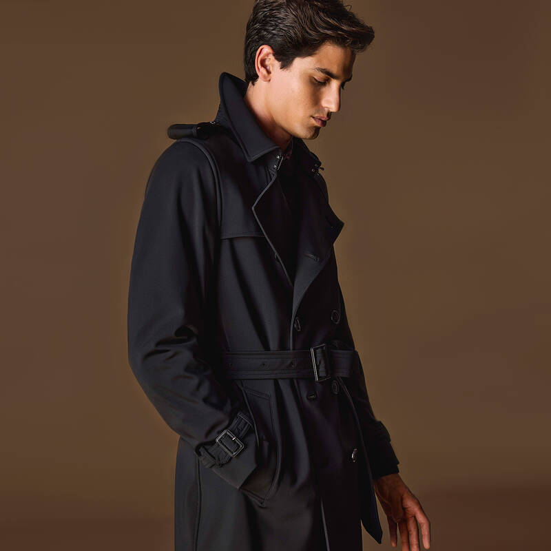 Notredame Siyah Trençkot - 1