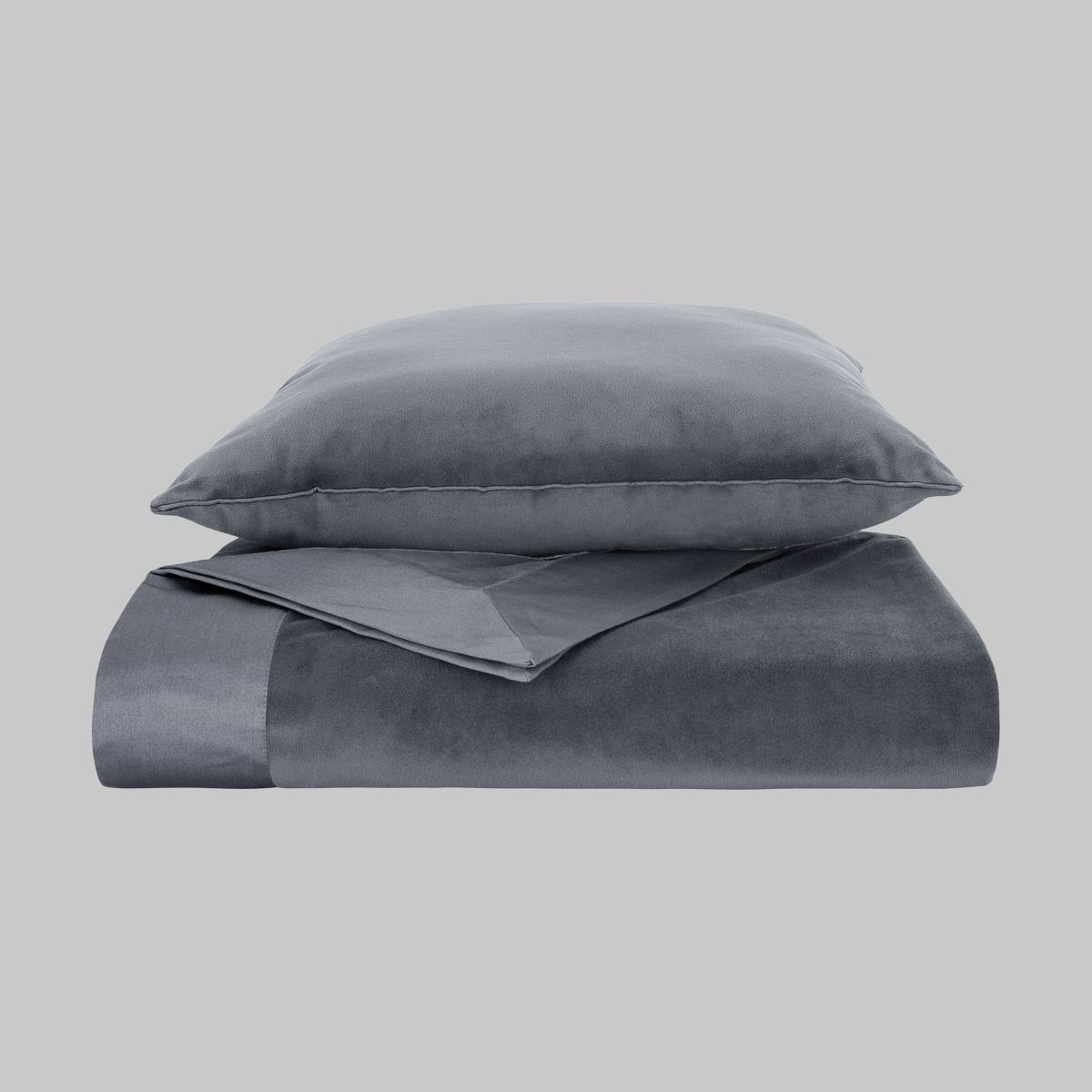 Novella Throw Koyu Gri - 1