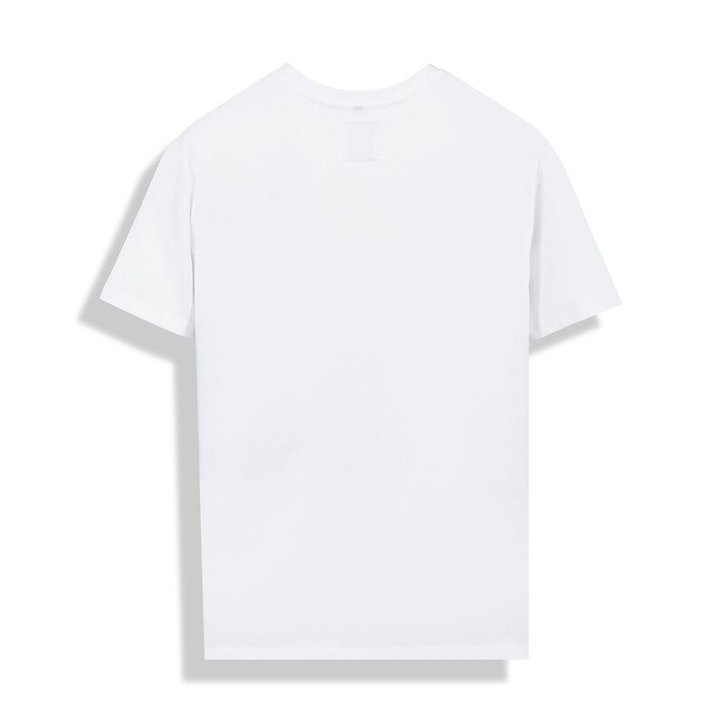 O Yaka Balerin Tasarım Beyaz Tişört - SARAR