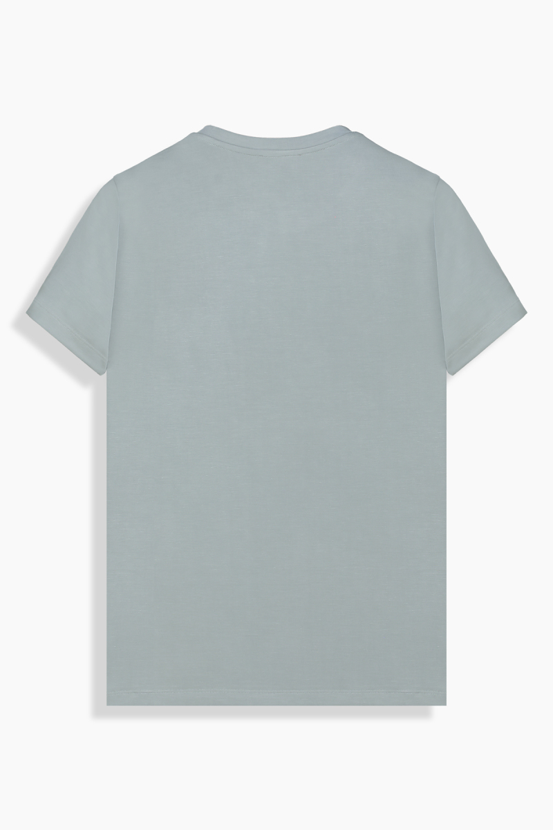 O Yaka Casual Açık Yeşil Tişört - 2