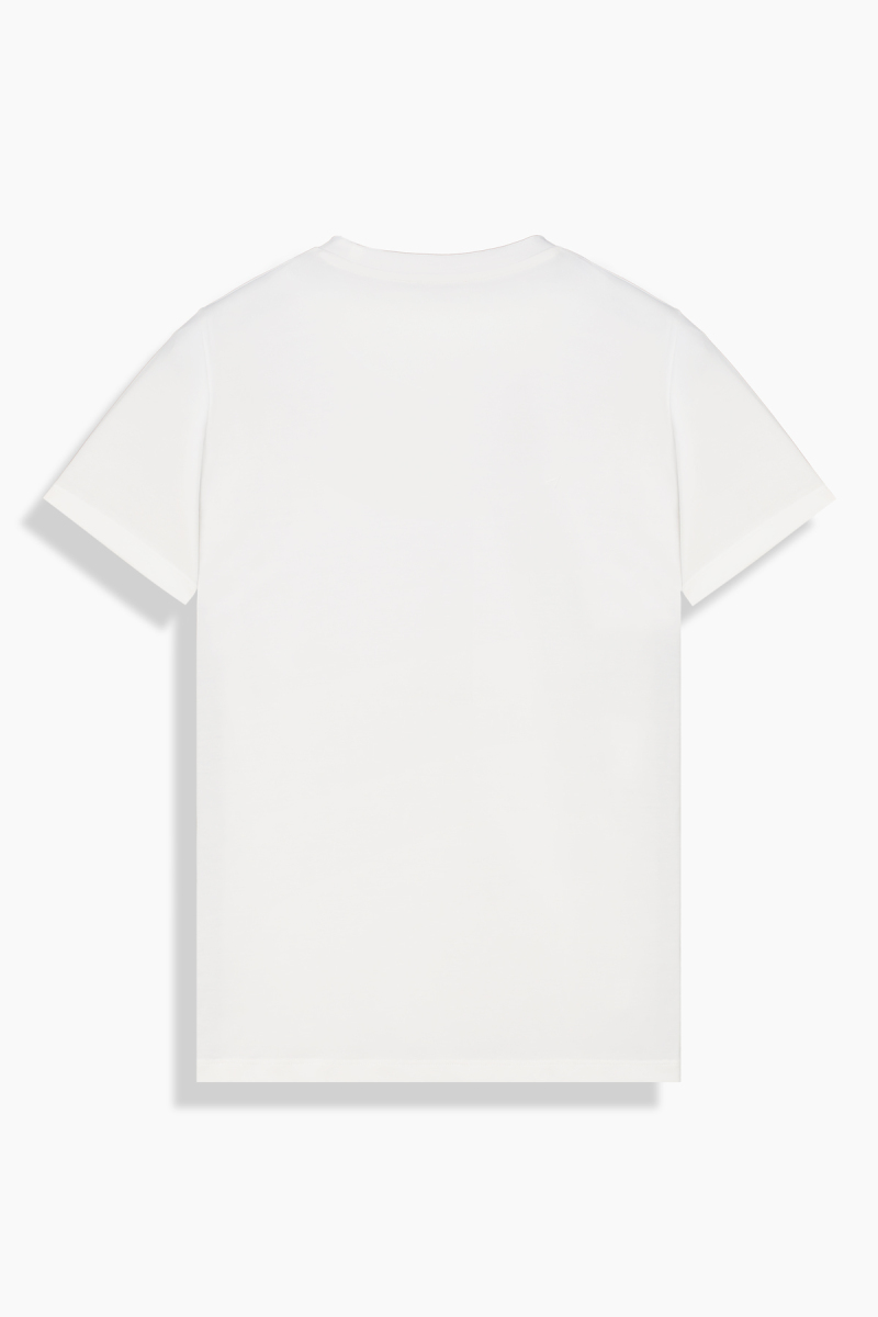 O Yaka Casual Beyaz Tişört - 2