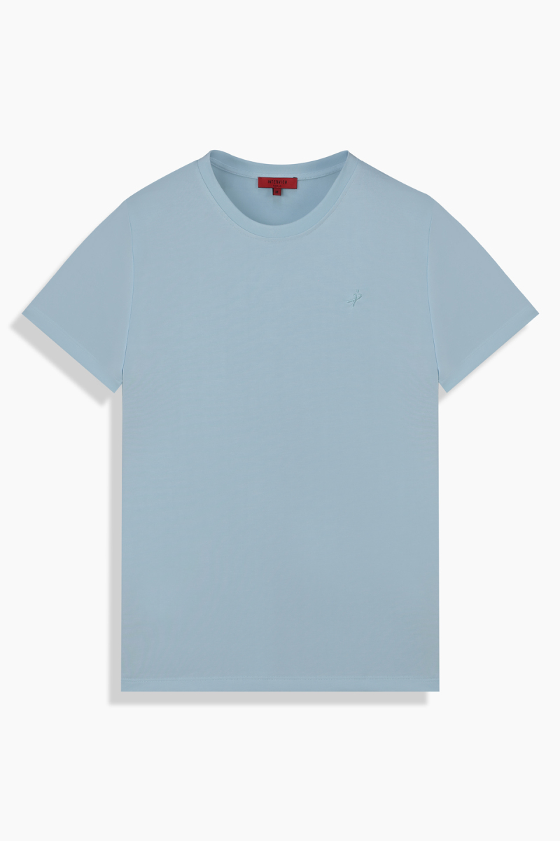 O Yaka Casual Mint Yeşili Tişört - 1