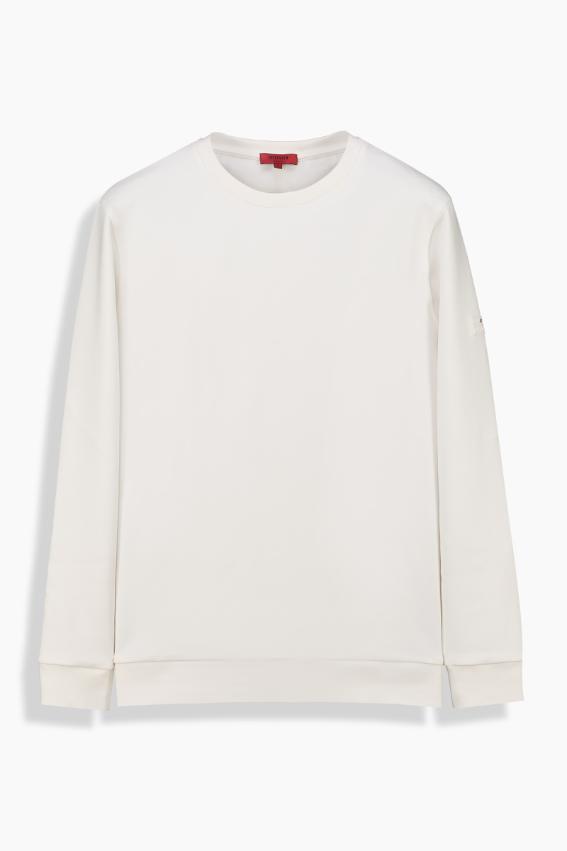 O Yaka Ekru Casual Sweatshirt - 1