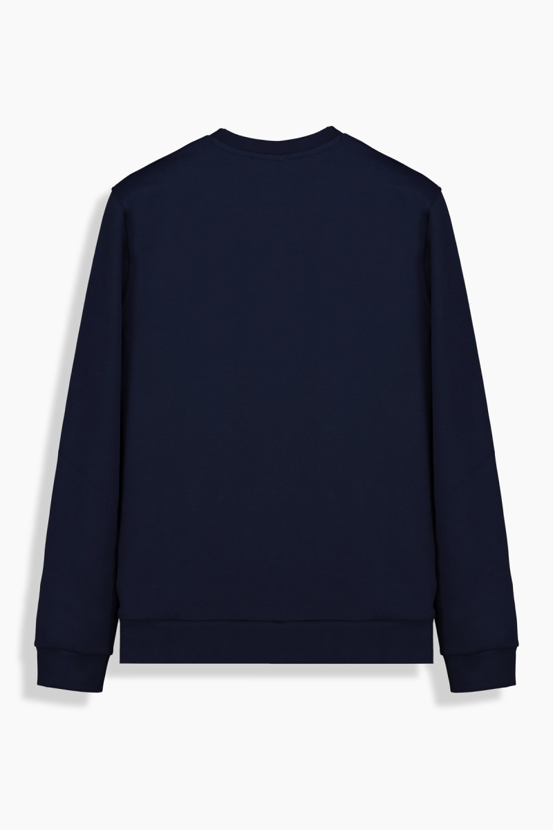 O Yaka Lacivert Casual Sweatshirt - 2