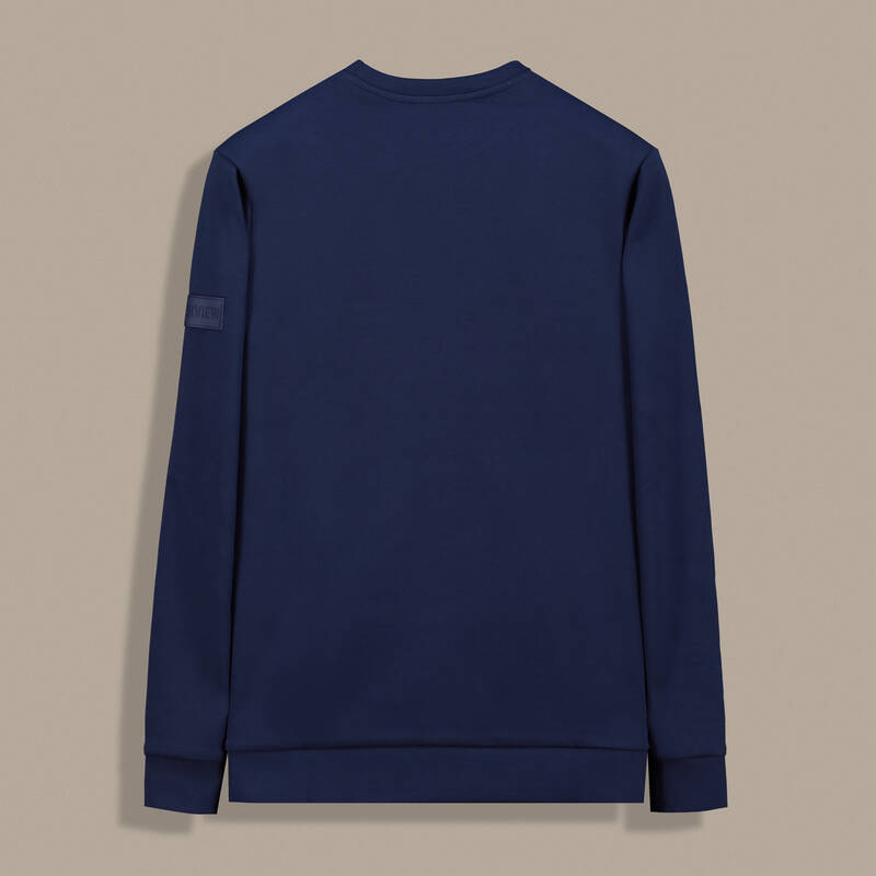 Bisiklet Yaka Lacivert Sweatshirt - 2