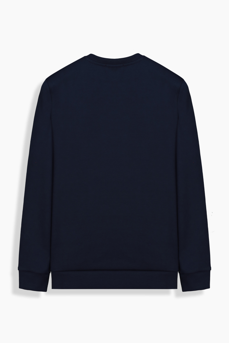O Yaka Lacivert Sweatshirt - 2