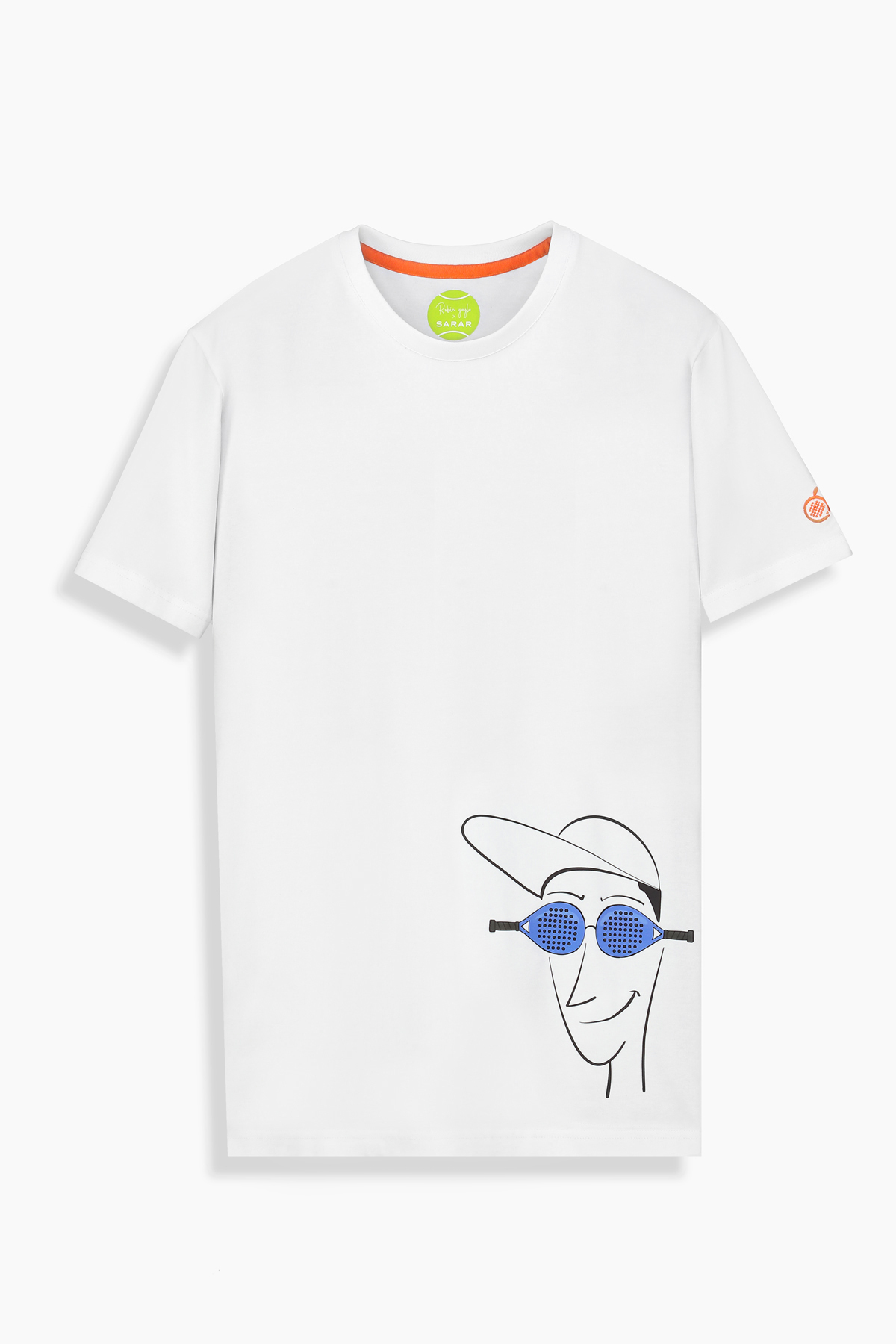 O Yaka Padel Eye Beyaz Tişört