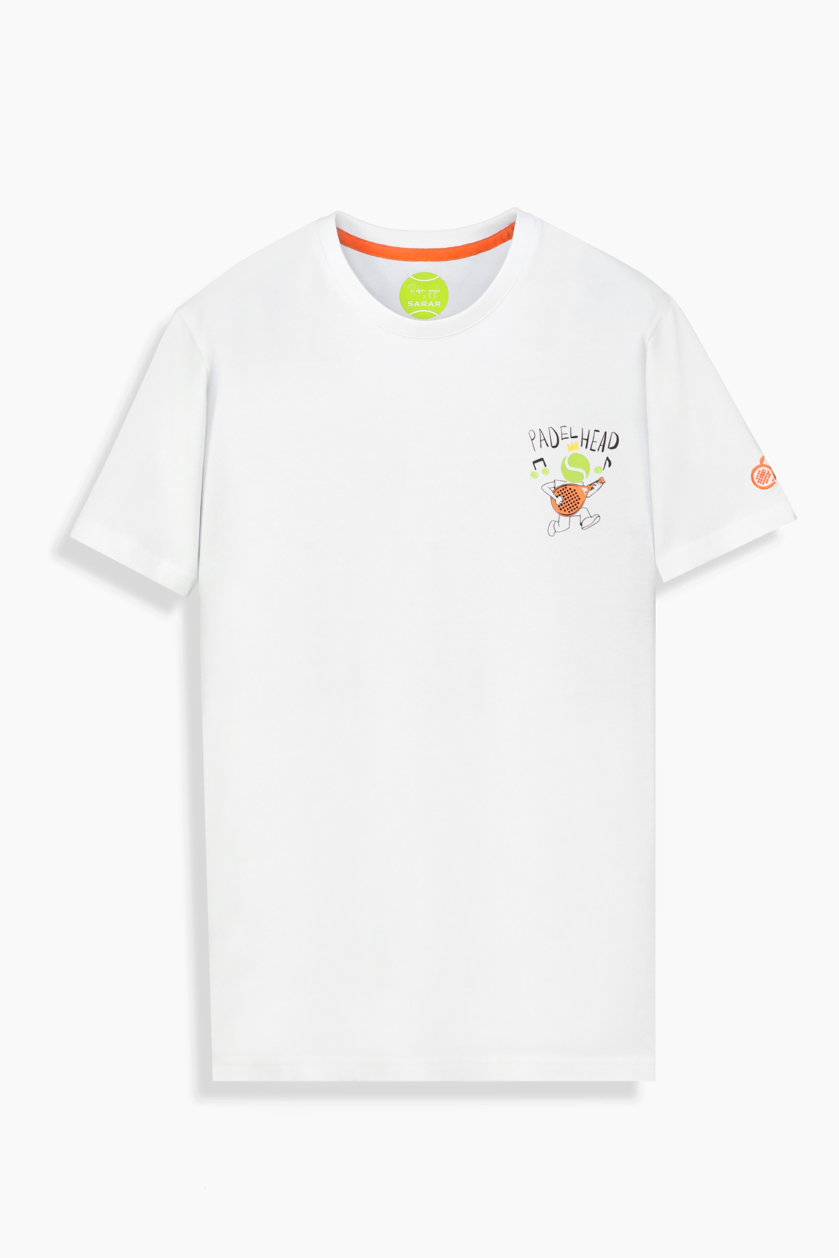 O Yaka Padelhead Beyaz Tişört