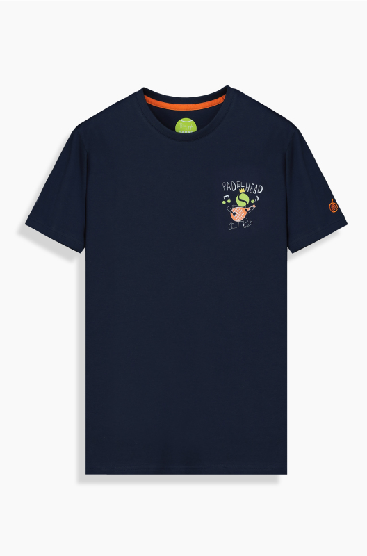 O Yaka Padelhead Lacivert Tişört 