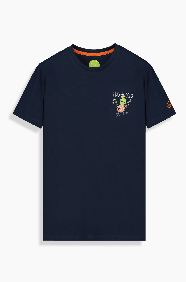 O Yaka Padelhead Lacivert Tişört - 1