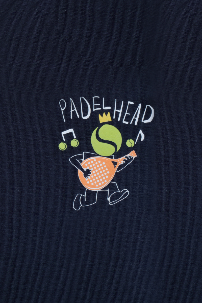 O Yaka Padelhead Lacivert Tişört - 4
