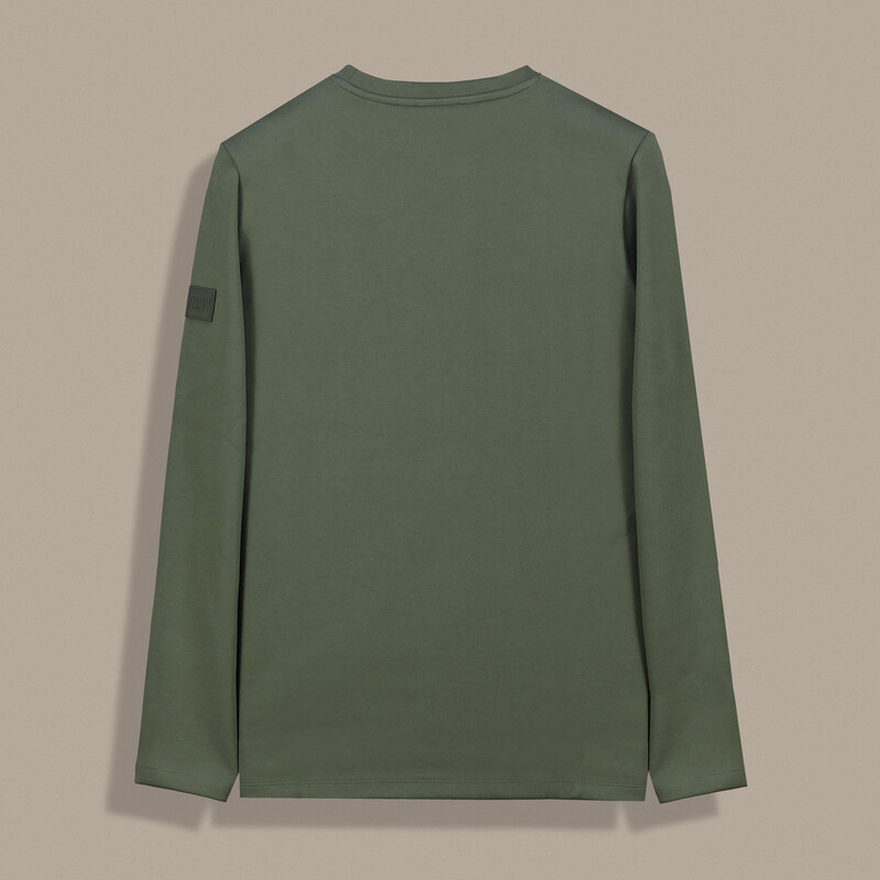 Bisiklet Yakalı Haki Sweatshirt - INTERVIEW