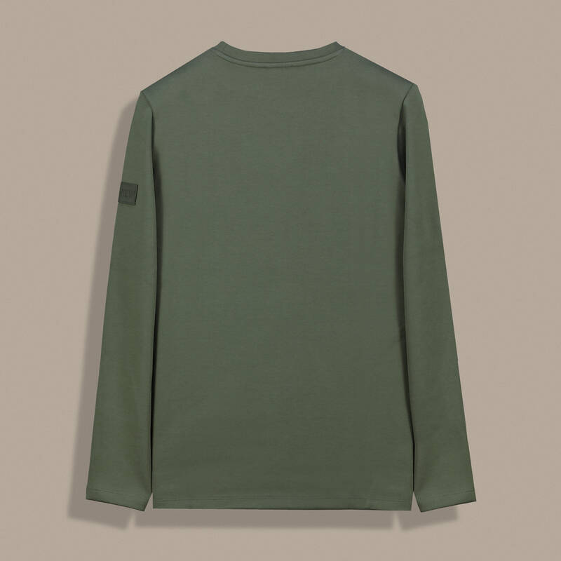 Bisiklet Yakalı Haki Sweatshirt - 2