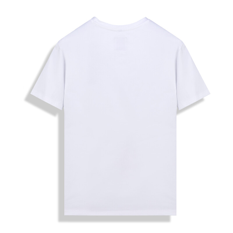 O Yaka Vapur Gondol Tasarım Beyaz Tişört - SARAR