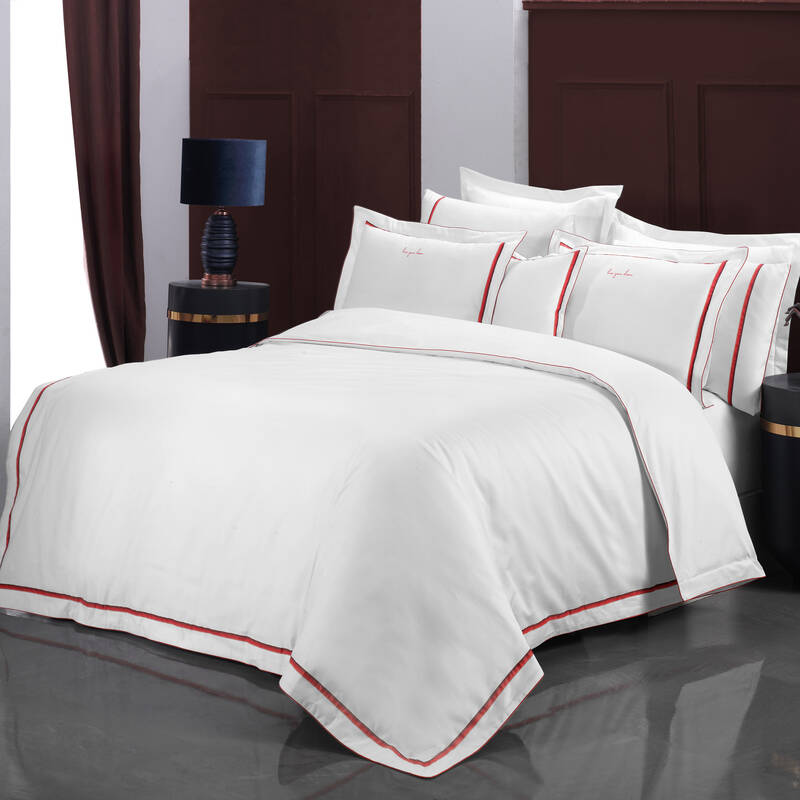 Odeo Saten Çift Kişilik Nevresim Takımı Beyaz - 1