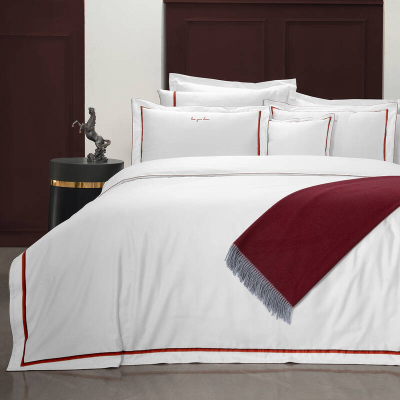 Odeo Saten Çift Kişilik Nevresim Takımı Beyaz - 3