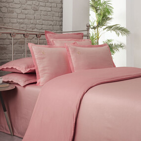 Olive Armürlü Koyu Pembe King Size Nevresim Takımı 