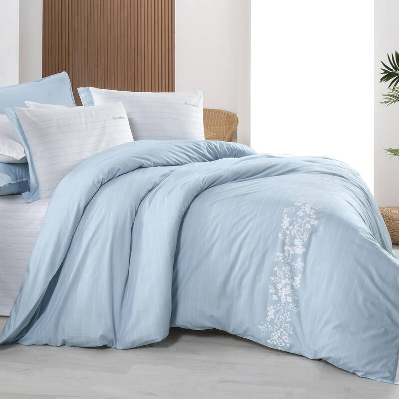 Olric Fancy King Size Mavi Nevresim Takımı - 2