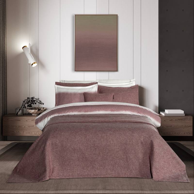 Onetta Yatak Örtüsü ve Nevresim Takımı Kırmızı - 1