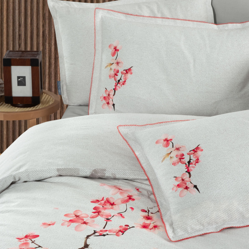 Oriana Fancy Nevresim Takımı King Size Pembe - SAREV