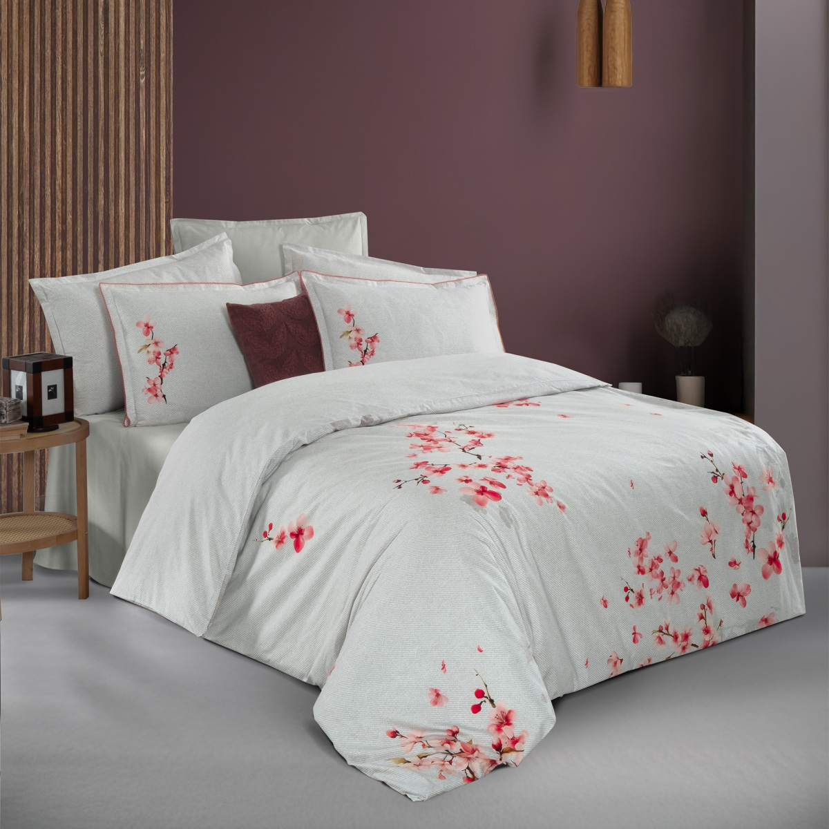 Oriana Fancy Nevresim Takımı King Size Pembe - 3