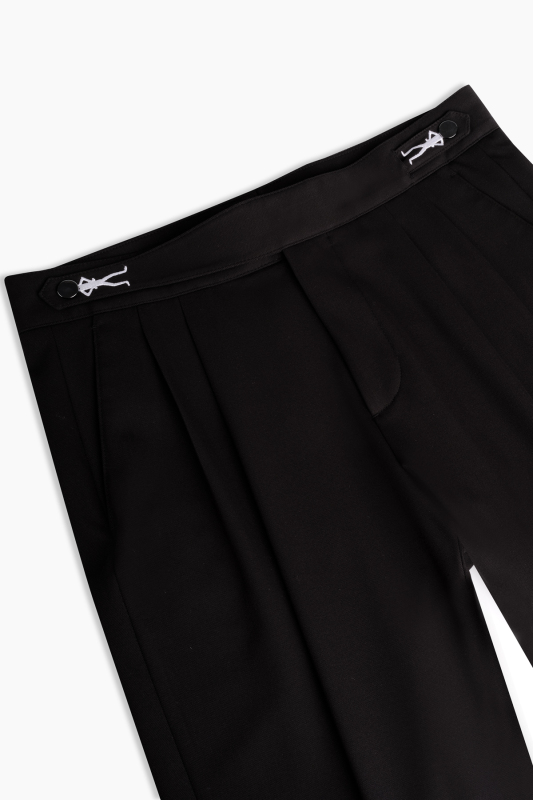 Padoba Moods Tasarım Siyah Relax Fit Pantolon - SARAR