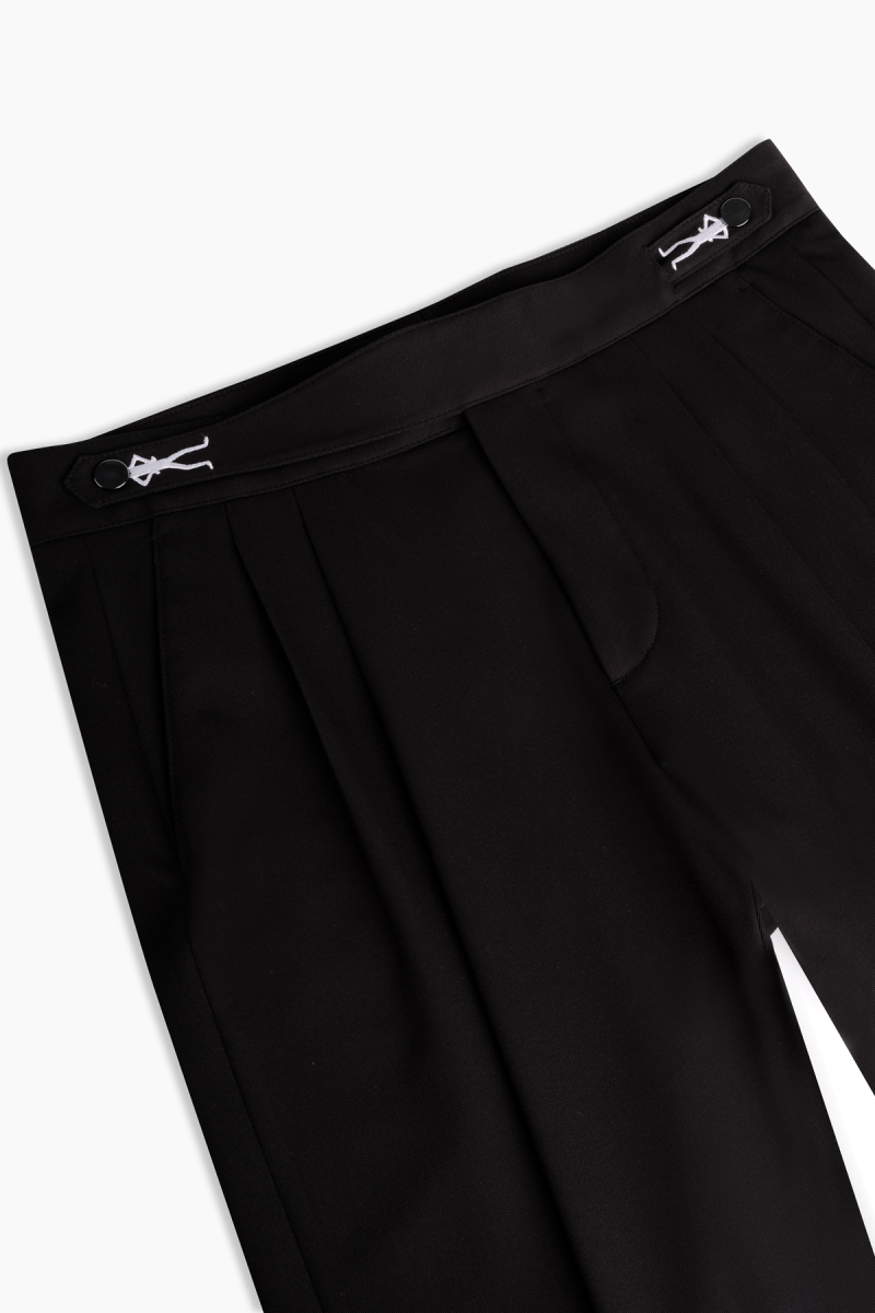 Padoba Moods Tasarım Siyah Relax Fit Pantolon - 4