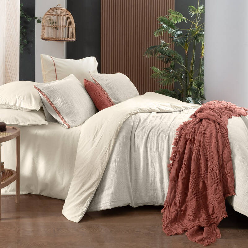 Palencia Nevresim Takımı Çift Kişilik Ekru - 3