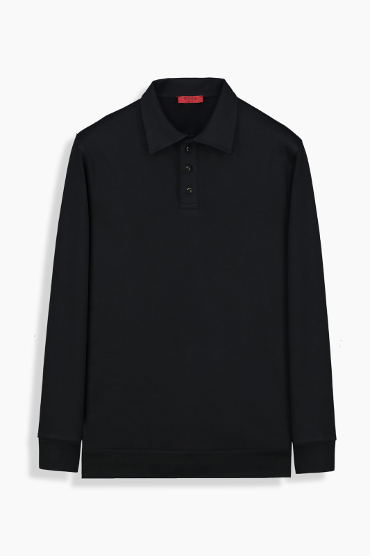 Pamuklu Siyah Sweatshirt 