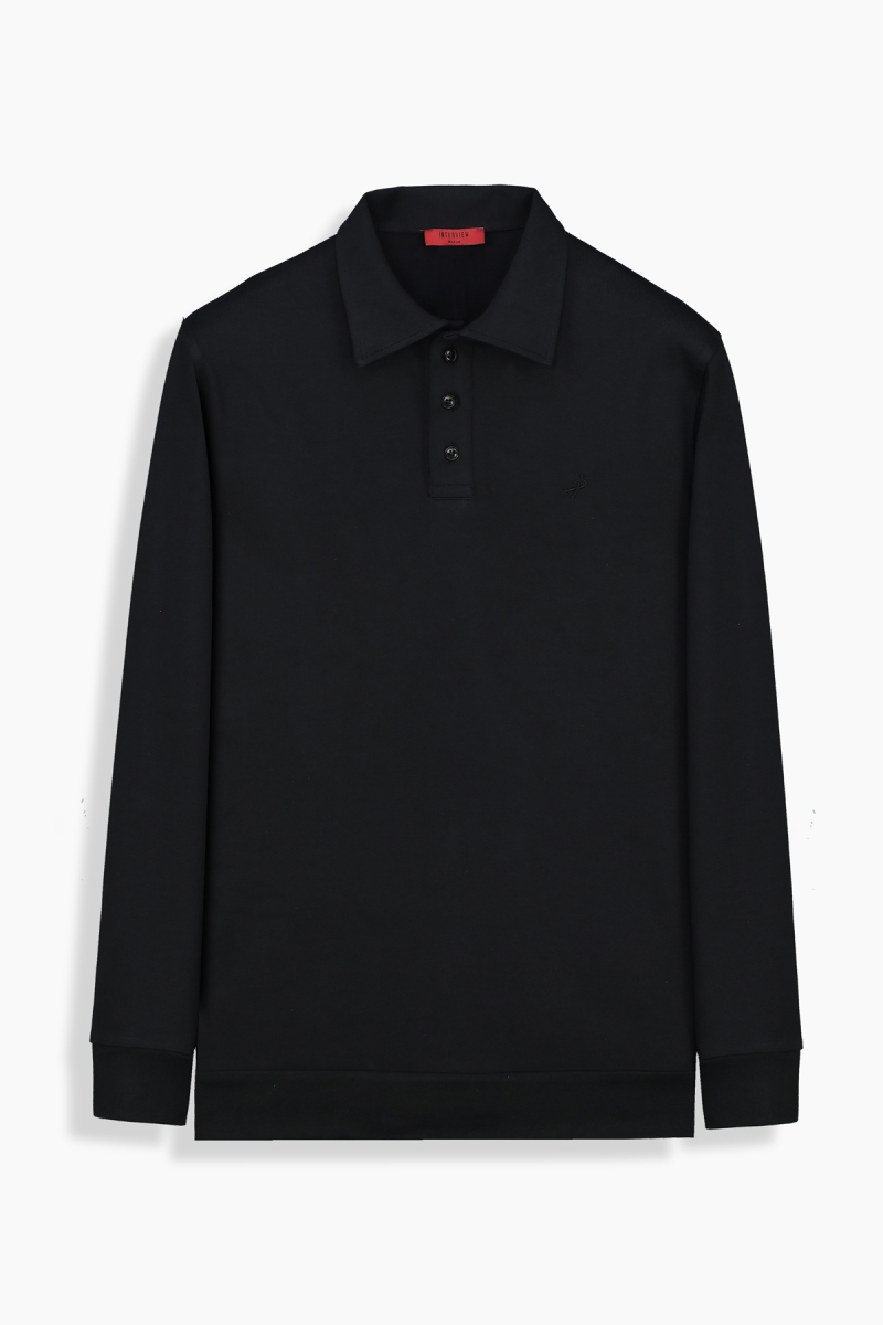 INTERVIEW Pamuklu Siyah Sweatshirt