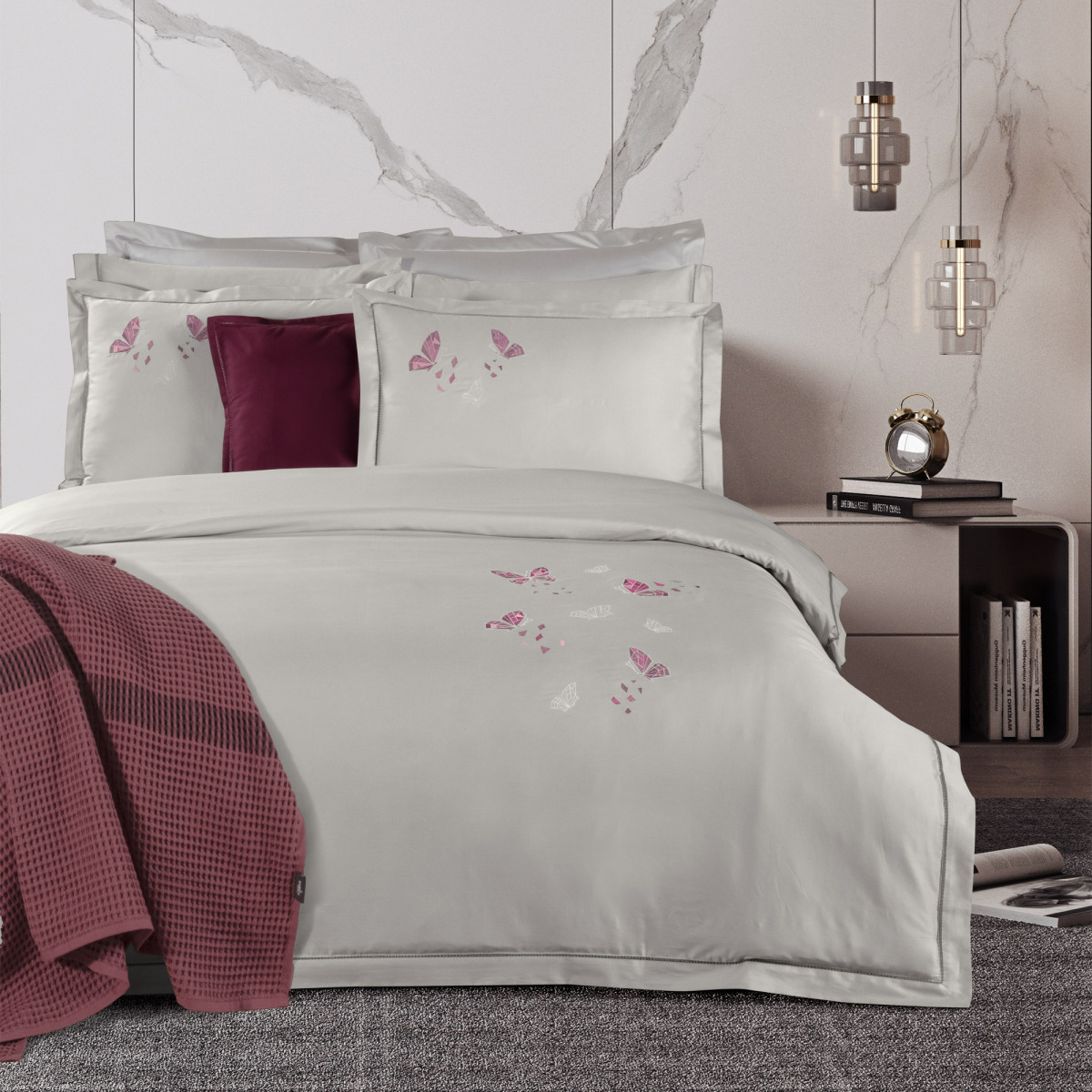 Papilio Pamuk Saten Nevresim Takımı King Size - 1