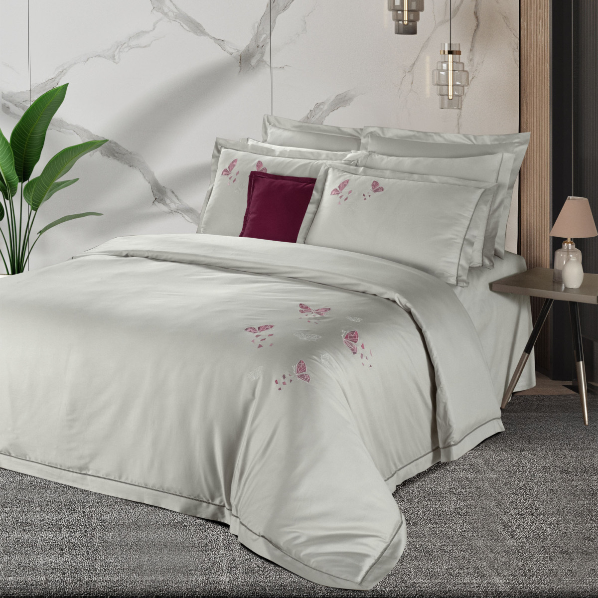 Papilio Pamuk Saten Nevresim Takımı Çift Kişilik - 3