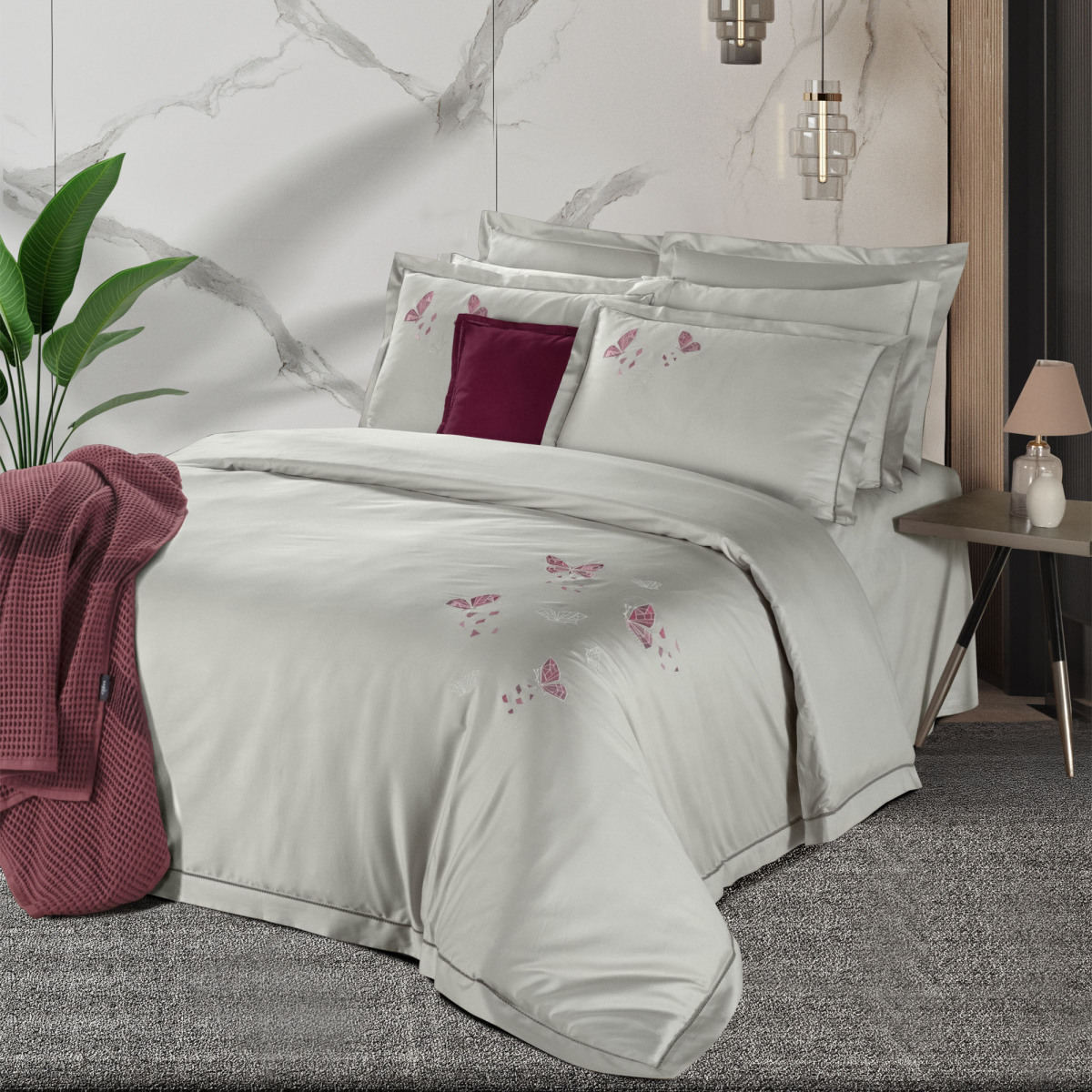 Papilio Pamuk Saten Nevresim Takımı Çift Kişilik - 4