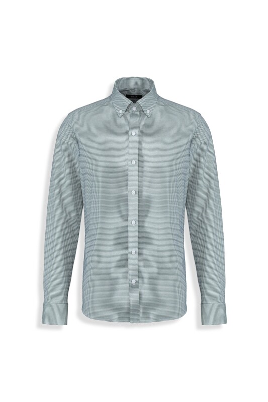 Pascal Yeşil Erkek Slim Fit Gömlek - SARAR