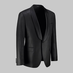 Pavalotti Siyah Nomos Sabit Yaka Slim Fit Smokin - SARAR