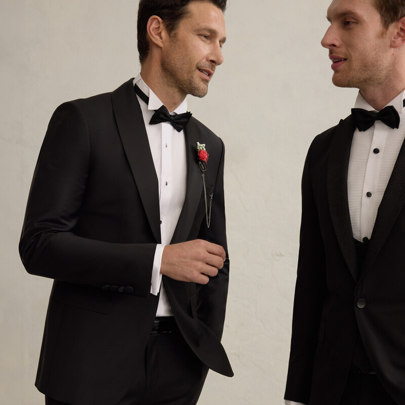 Pavalotti Siyah Slim Fit Smokin - SARAR