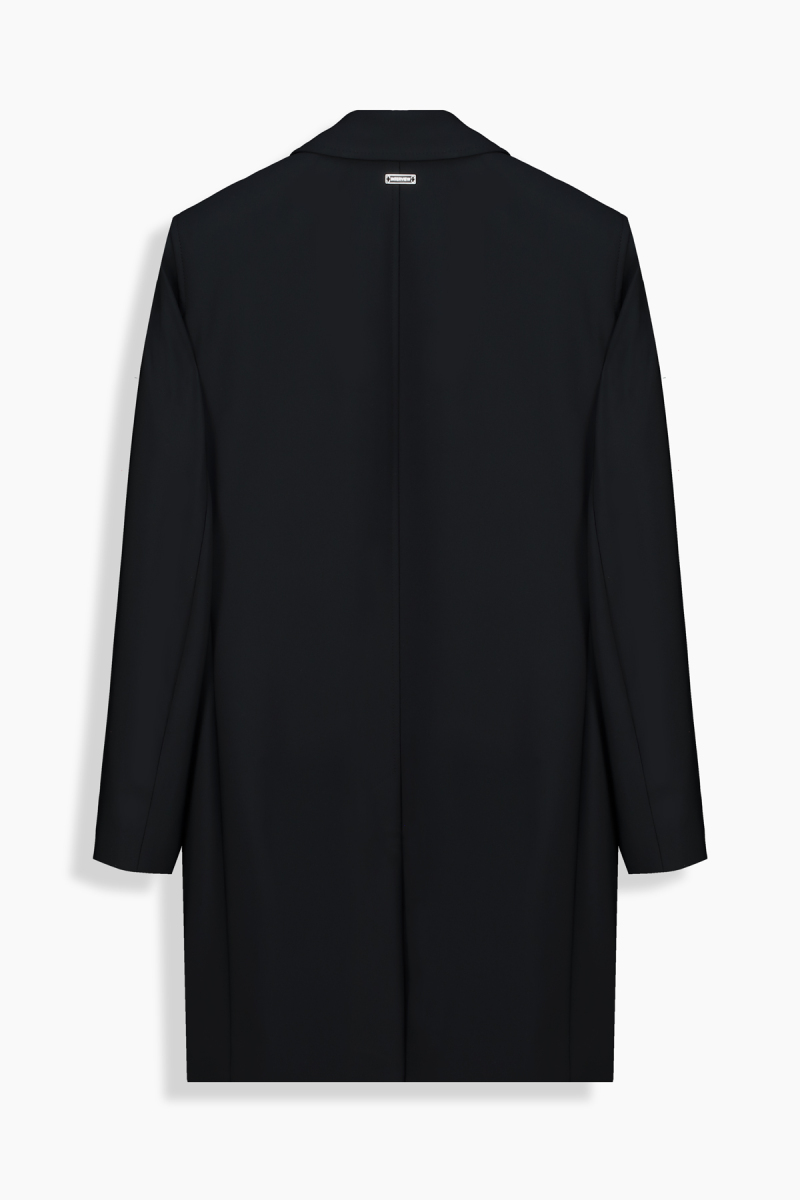 Pelmira Büyük Beden Siyah Pardösü - 2