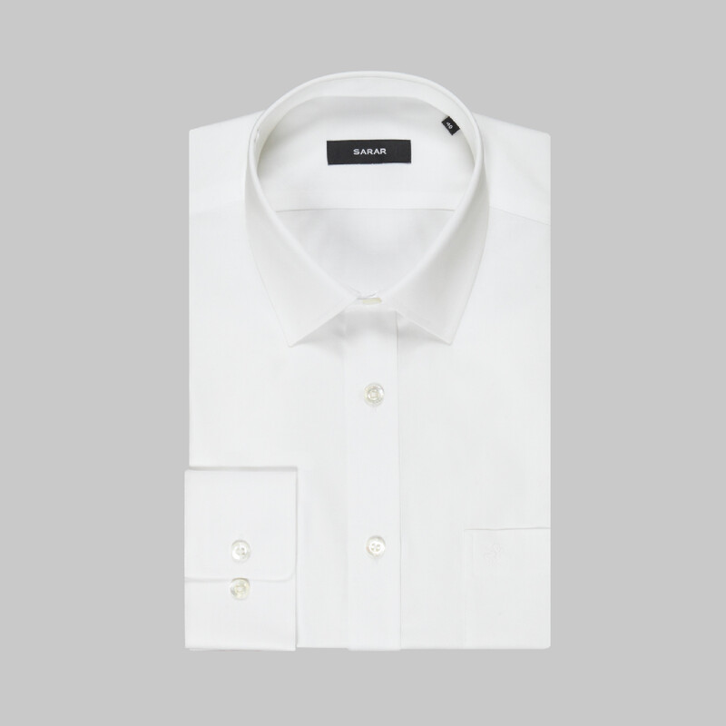 Pisa Beyaz Klasik Gömlek - SARAR