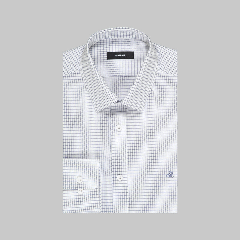 Pisa Kareli Lacivert Gömlek - SARAR