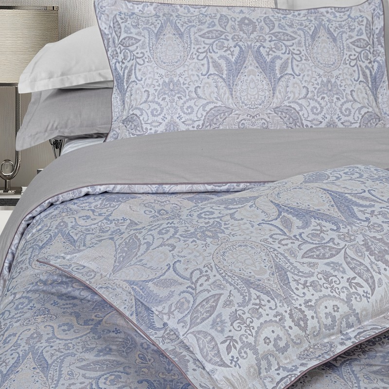 Playa Jakarlı Nevresim Takımı Çift Kişilik Mavi - SAREV