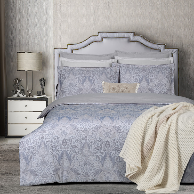 Playa Jakarlı Nevresim Takımı Çift Kişilik Mavi - SAREV